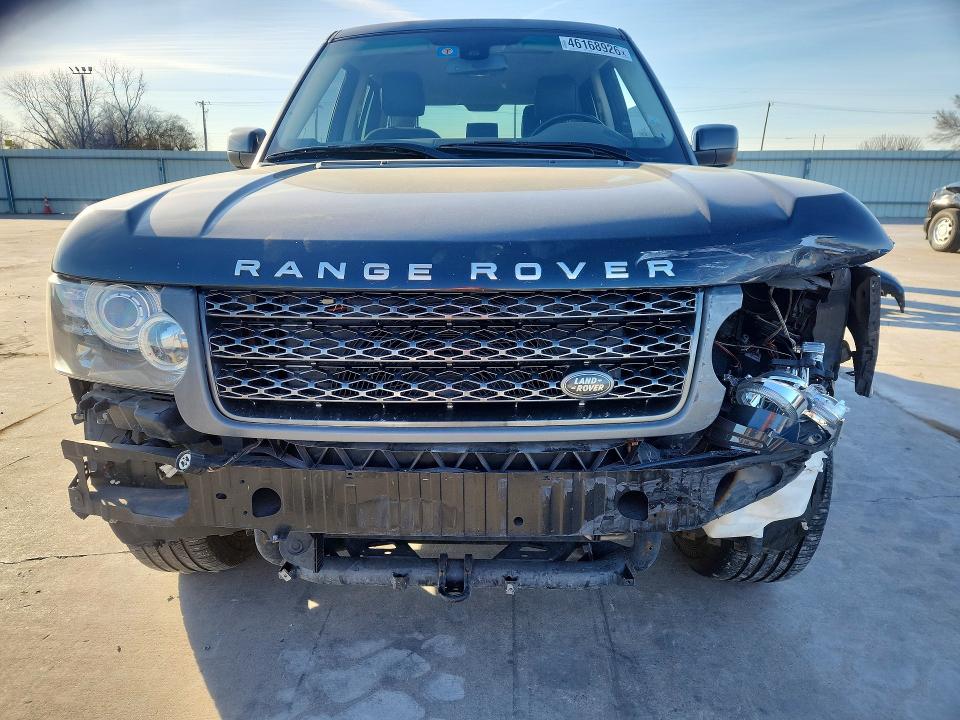 2011 Land rover RANGE ROVER VIN SALME1D46BA358215 COPART salvage auction — FRONT END, Tx - Salvage Vehicle Title, sold $2,750 on 2026-07-09 (photo 5)