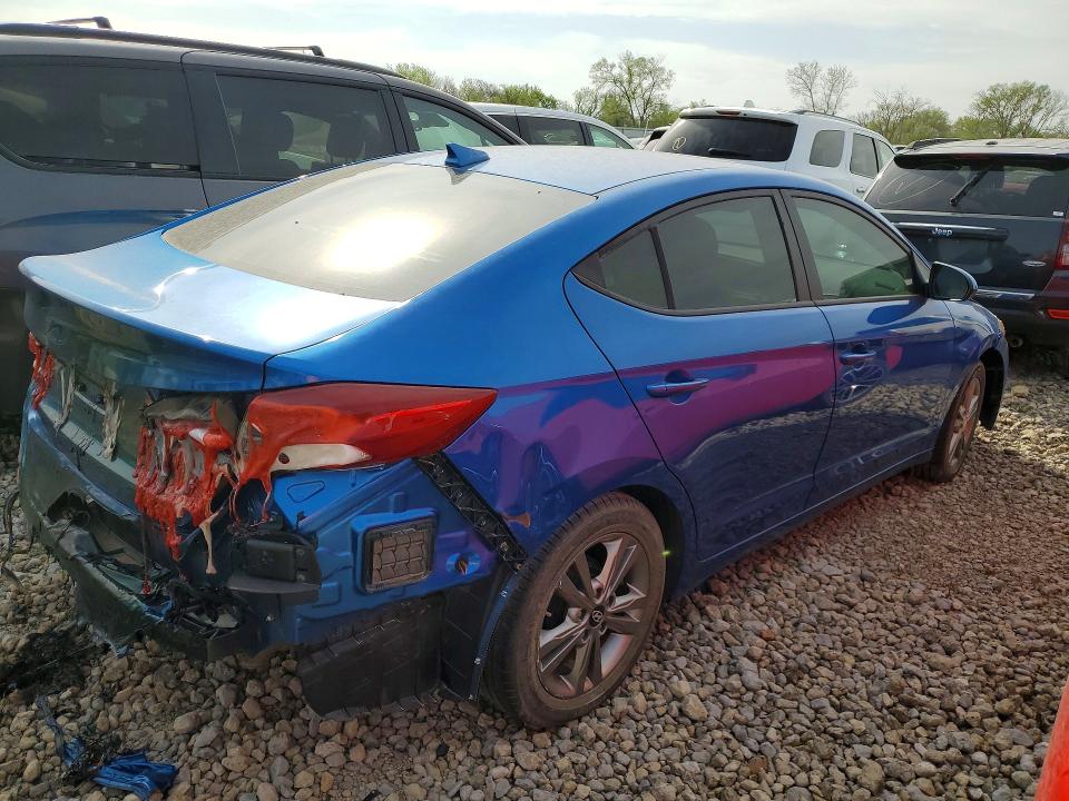2017 Hyundai Elantra VIN KMHD84LF6HU355899 COPART salvage auction — FRONT END, Ks - Cert Of Title-Salvage, sold $1,650 on 2026-07-27 (photo 3)