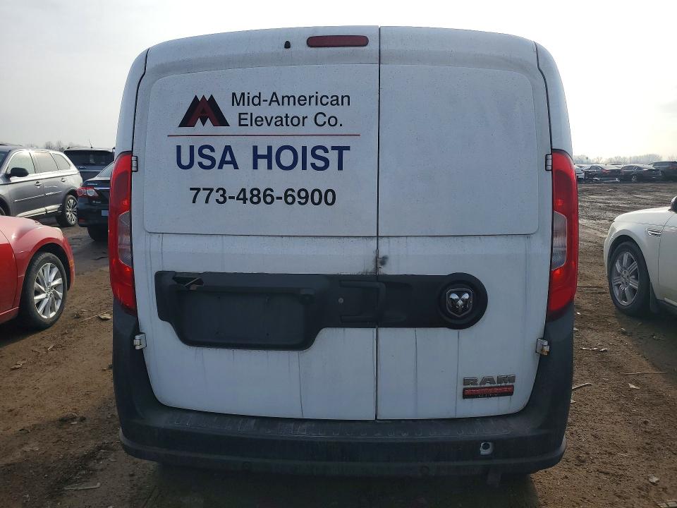 2017 Ram Promaster city VIN ZFBERFAB8H6F06950 COPART salvage auction — MINOR DENT/SCRATCHES, Il - Certificate Of Title, sold $1,500 on 2026-07-20 (photo 6)