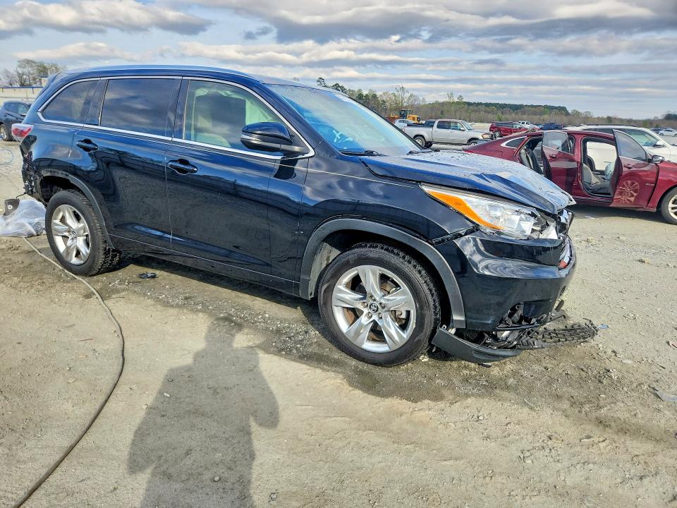 2016 Toyota Highlander VIN 5TDYKRFH2GS171127 COPART salvage auction — REAR END, Sc - Cert Of Title-Salvage, sold $7,500 on 2026-07-13 (photo 4)