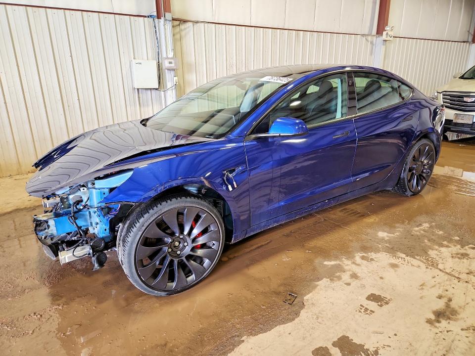 2022 Tesla Model 3 VIN 5YJ3E1EC3NF316122 COPART salvage auction — FRONT END, Pa - Certificate Of Salvage, sold $4,150 on 2026-07-21 (photo 1)