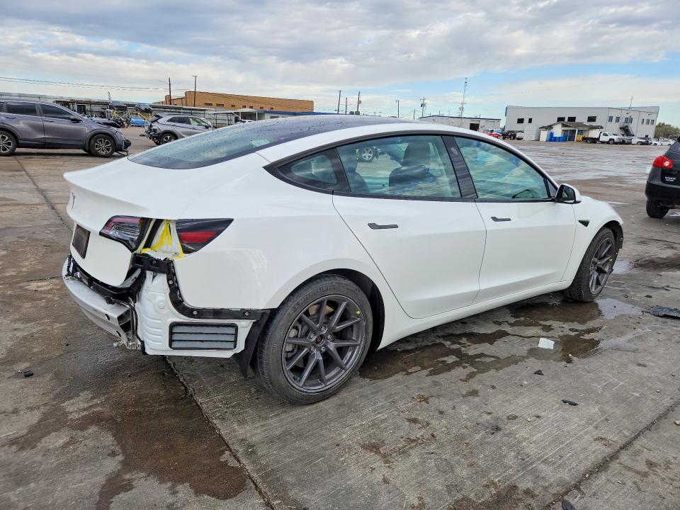 2021 Tesla Model 3 VIN 5YJ3E1EA3MF060528 COPART salvage auction — REAR END, Tx - Salvage Vehicle Title, sold $4,650 on 2026-07-20 (photo 3)