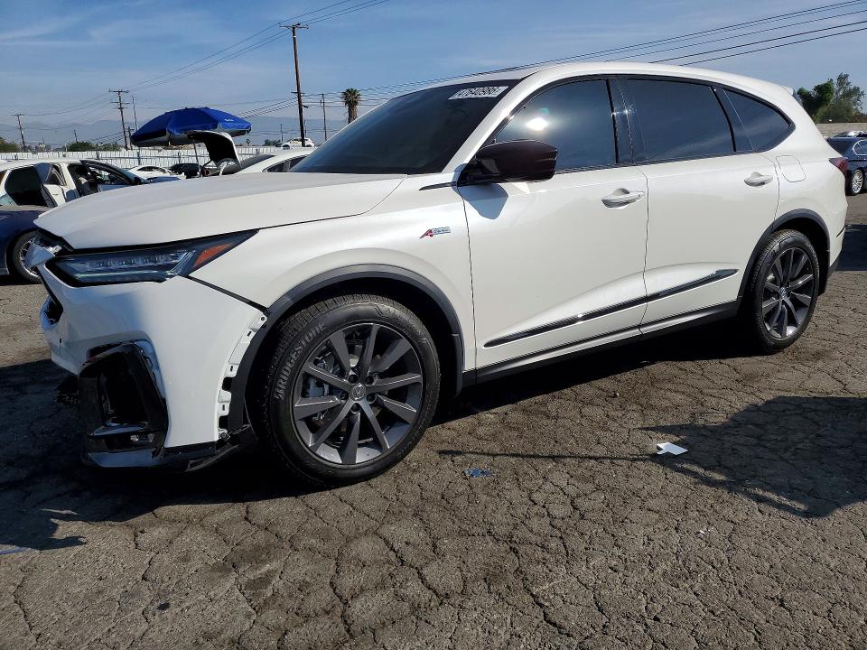 2026 Acura Mdx VIN 5J8YE1H02TL004702 COPART salvage auction — FRONT END, Ca - Salvage Certificate, sold $7,100 on 2026-07-27 (photo 1)