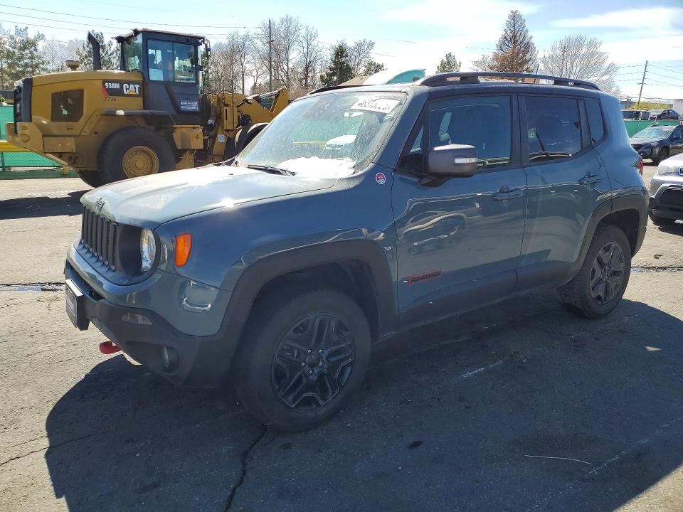 2018 Jeep Renegade VIN ZACCJBCB7JPG81109 COPART salvage auction — FRONT END, Salvage Title, sold $2,850 on 2026-08-18 (photo 1)