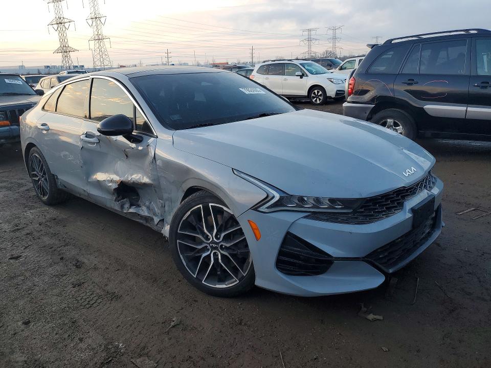 2022 Kia K5 VIN 5XXG44J89NG134302 COPART salvage auction — SIDE, Il - Salvage Certificate, sold $5,700 on 2026-07-14 (photo 4)