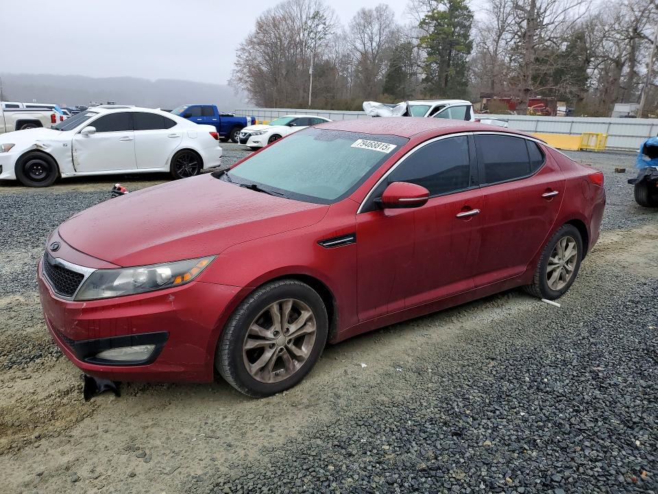 2013 Kia Optima VIN 5XXGN4A75DG210133 COPART salvage auction — REAR END, Nc - Salvage Certificate Of Title, sold $2,050 on 2026-07-02 (photo 1)