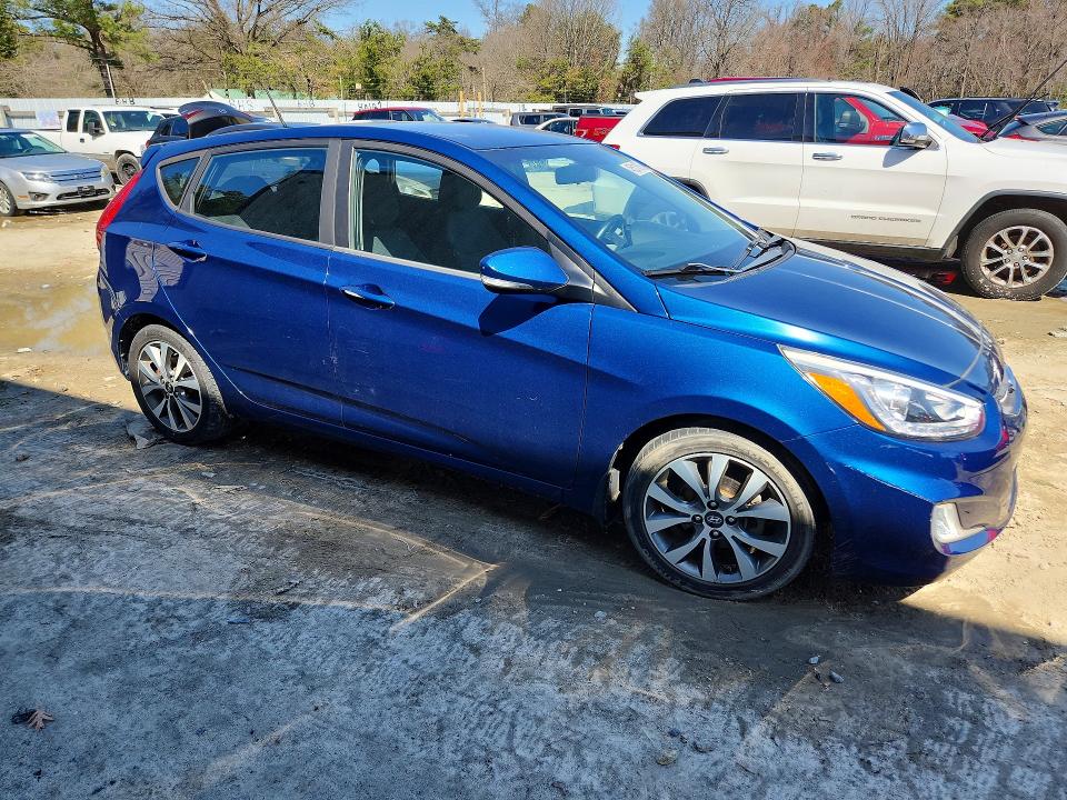 2017 Hyundai Accent VIN KMHCU5AE5HU333609 COPART salvage auction — FRONT END, De - Salvage Certificate, sold $425 on 2026-07-28 (photo 4)
