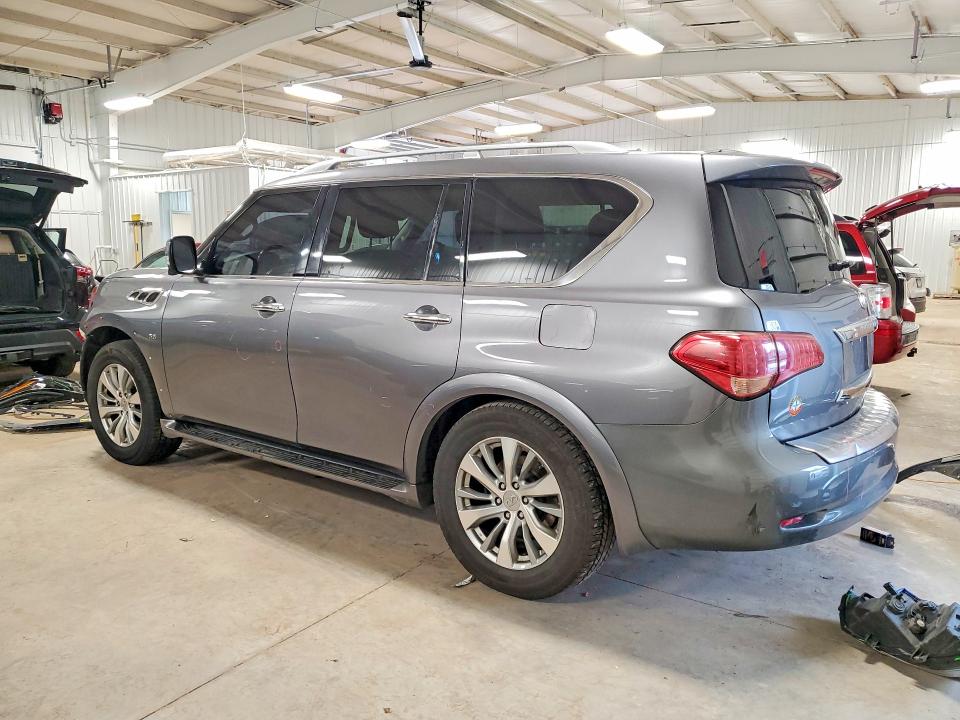 2017 Infiniti Qx80 VIN JN8AZ2NE0H9157985 COPART salvage auction — FRONT END, Mn - Cert Of Title-Salvage, sold $2,700 on 2026-07-09 (photo 2)