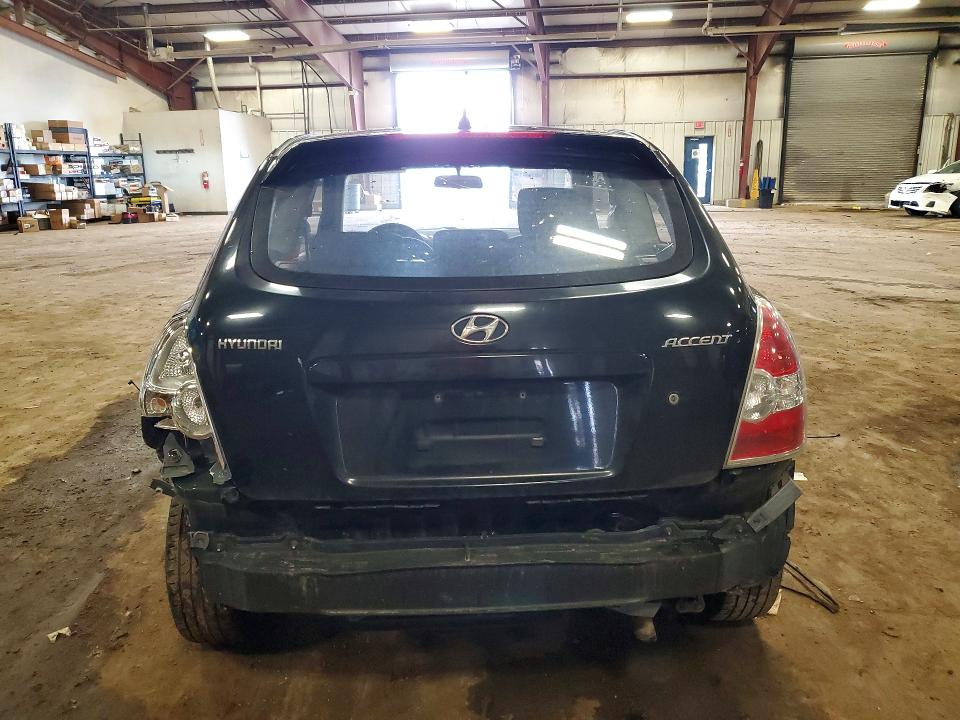 2011 Hyundai Accent VIN KMHCM3AC1BU191799 COPART salvage auction — REAR END, Mi - Cert Of Title-Salvage Vehicle, sold $200 on 2026-07-10 (photo 6)