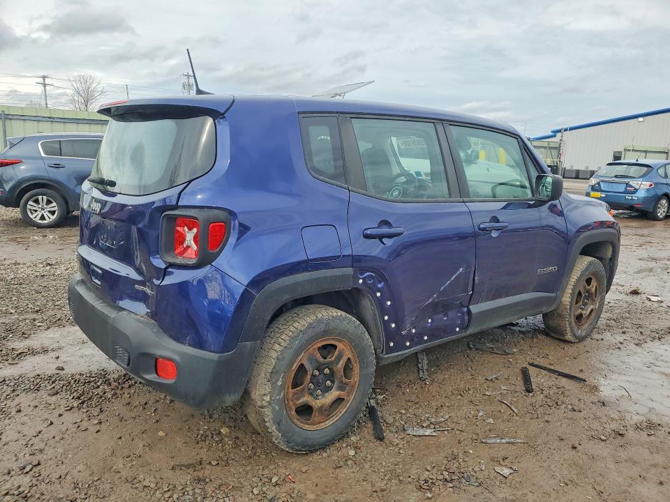 2018 Jeep Renegade VIN ZACCJBAB5JPG72489 COPART salvage auction — FRONT END, Ny - Mv907A-Parts Only W/Lienholder, sold $625 on 2026-07-15 (photo 3)