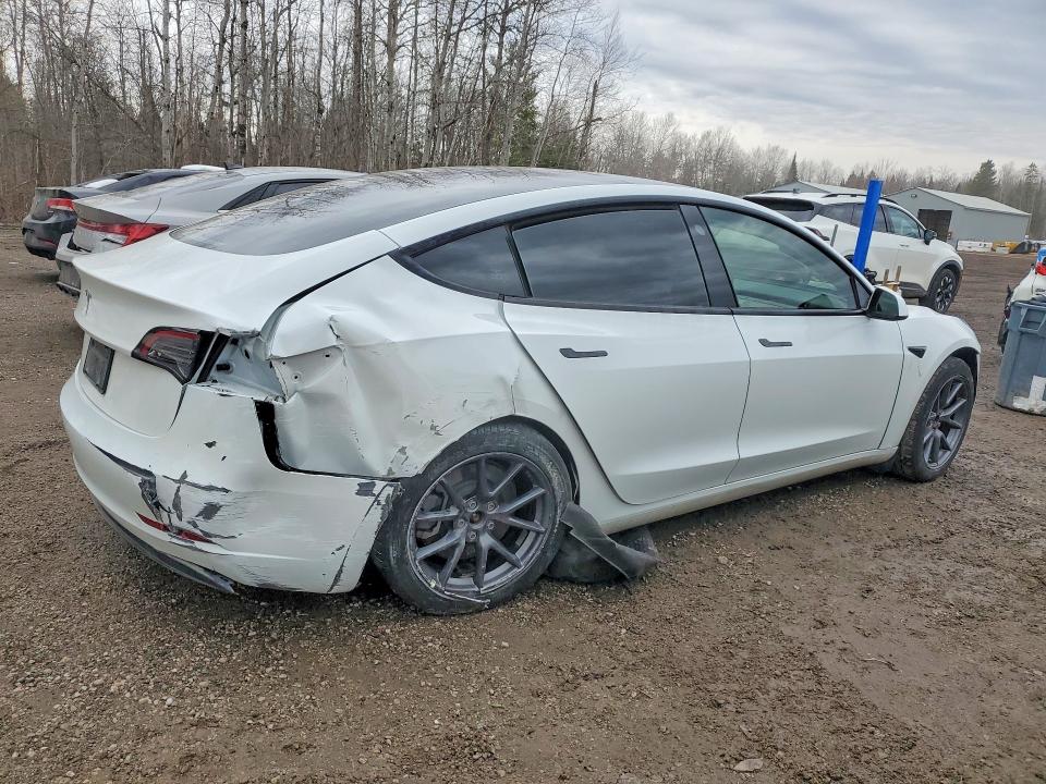 2023 Tesla Model 3 VIN LRW3E1FA0PC845232 COPART salvage auction — REAR END, Salvage Title, sold $8,300 on 2026-07-14 (photo 3)