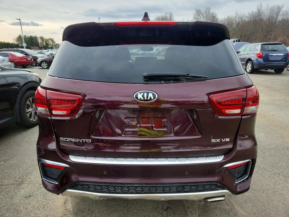 2019 Kia Sorento VIN 5XYPKDA59KG506787 COPART salvage auction — FRONT END, Wv - Certificate Of Title, sold $3,800 on 2026-07-03 (photo 6)