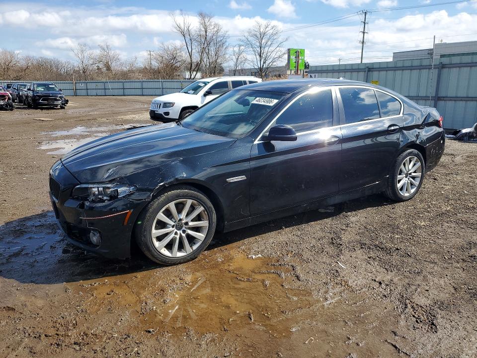 2016 BMW 5 series VIN WBA5B3C5XGG253043 COPART salvage auction — FRONT END, WV - CERTIFICATE OF TITLE, sold $900 on 2026-07-10 (photo 1)