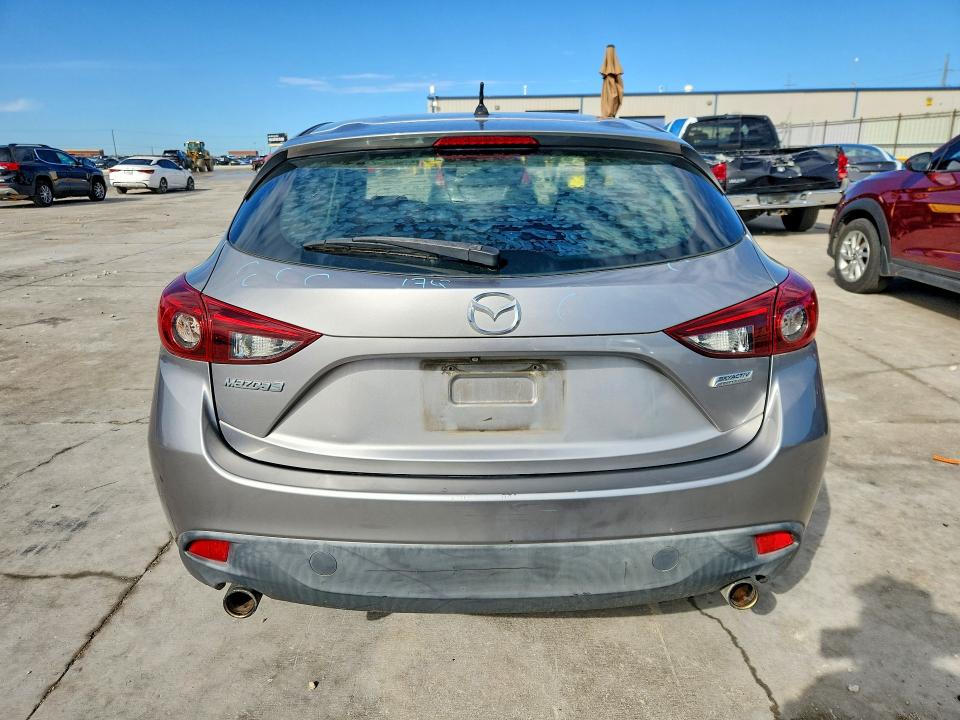 2015 Mazda 3 VIN 3MZBM1L74FM230364 COPART salvage auction — HAIL, Tx - Salvage Vehicle Title, sold $2,000 on 2026-07-10 (photo 6)