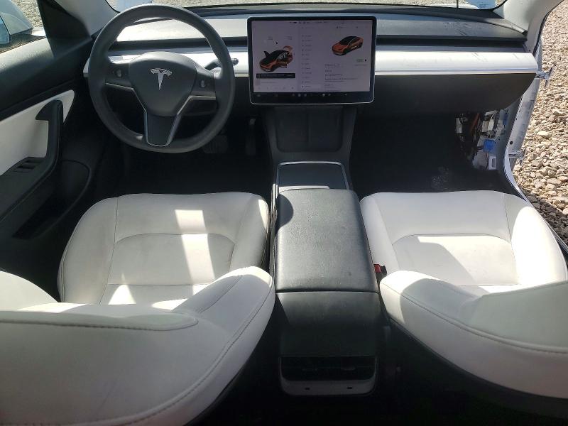 2021 Tesla Model 3 VIN 5YJ3E1EA9MF848309 COPART salvage auction — REAR END, Id - Salvage Certificate Of Title, sold $5,400 on 2026-07-14 (photo 8)