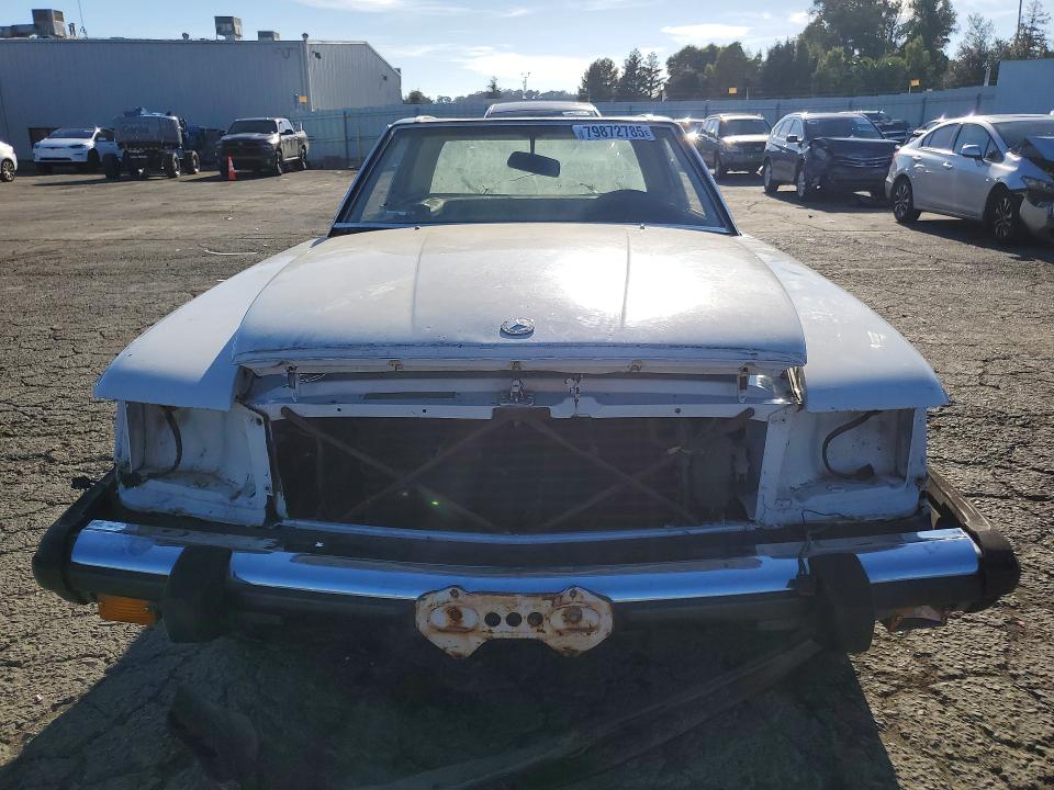 1982 Mercedes-benz Sl-klasse VIN WDBBA45A6CB010991 COPART salvage auction — VANDALISM, CA - SALVAGE ACQUISITION BILLOFSALE, sold $10 on 2026-07-31 (photo 5)