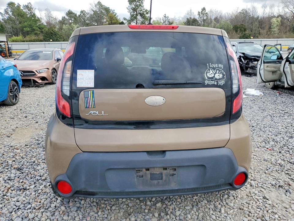 2014 Kia Soul VIN KNDJN2A21E7067819 COPART salvage auction — NORMAL WEAR, Tn - Salvage Certificate, sold $400 on 2026-07-14 (photo 6)