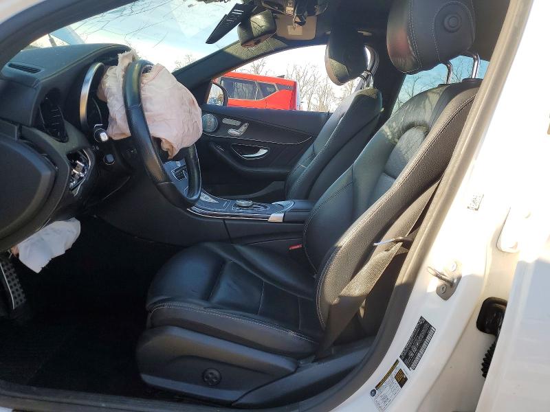 2017 Mercedes-benz C-klasse VIN 55SWF4KB4HU181744 COPART salvage auction — FRONT END, MD - CERT OF SALVAGE > 75% DAMAGE, sold $2,200 on 2026-07-09 (photo 7)