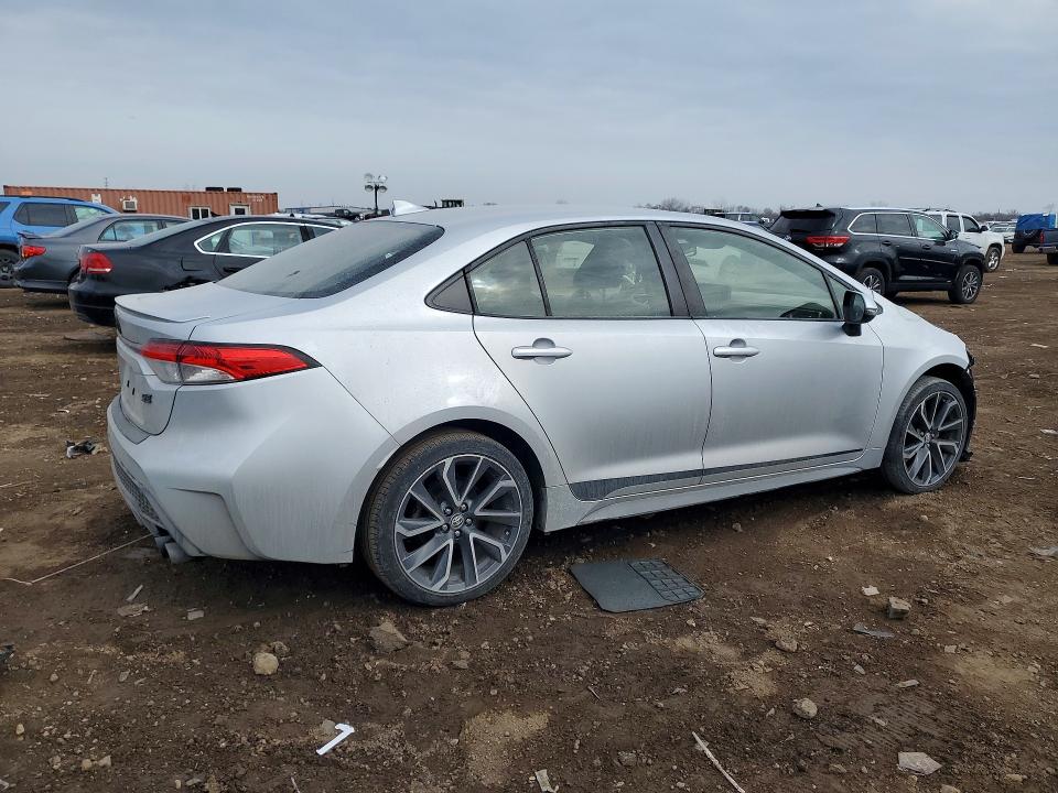 2022 Toyota Corolla VIN JTDS4MCE5N3509017 COPART salvage auction — FRONT END, Il - Salvage Certificate, sold $4,350 on 2026-07-16 (photo 3)