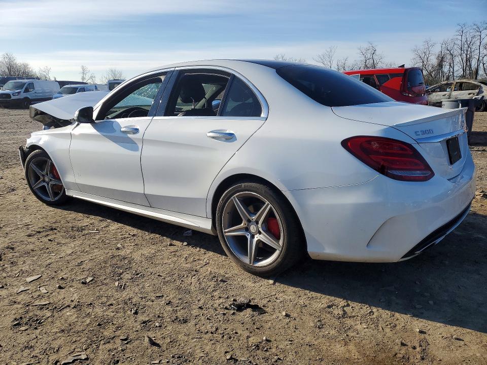 2017 Mercedes-benz C-klasse VIN 55SWF4KB4HU181744 COPART salvage auction — FRONT END, MD - CERT OF SALVAGE > 75% DAMAGE, sold $2,200 on 2026-07-09 (photo 2)