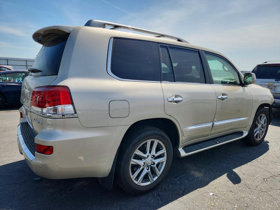 2013 Lexus Lx 570 VIN JTJHY7AX5D4119884 COPART salvage auction — FRONT END, Ca - Salvage Certificate, sold $14,900 on 2026-07-16 (photo 3)