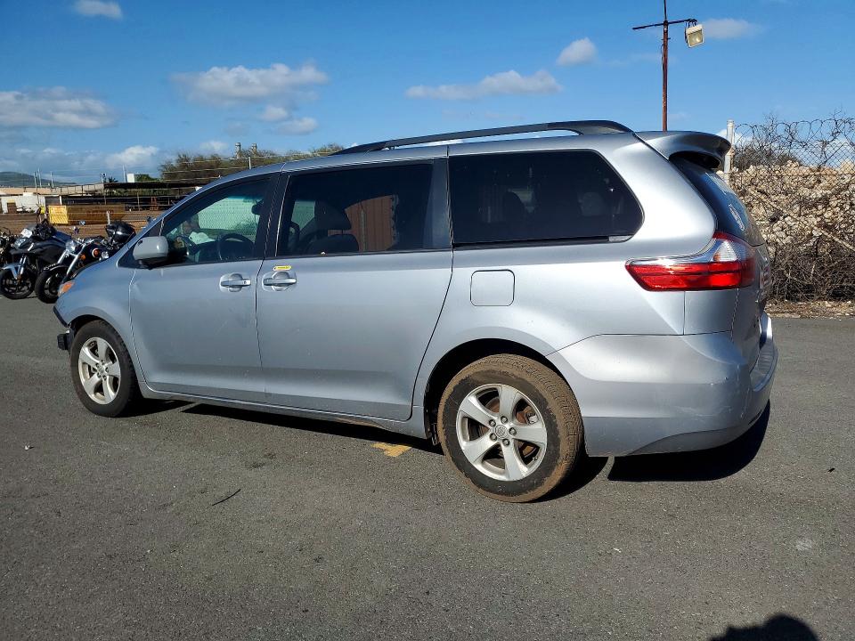 2017 Toyota Sienna VIN 5TDKZ3DC6HS808544 COPART salvage auction — FRONT END, Hi - Certificate Of Salvage, sold $35 on 2026-07-20 (photo 2)