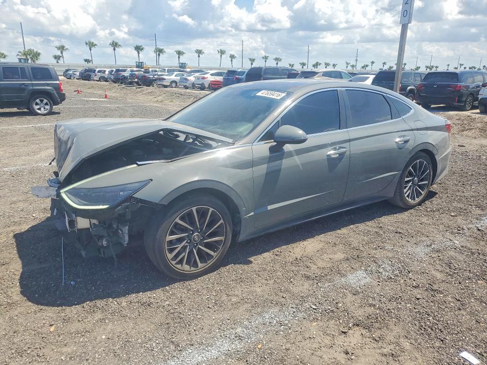 2020 Hyundai Sonata VIN 5NPEH4J20LH011576 COPART salvage auction — FRONT END, Salvage Title, sold $4,400 on 2026-08-01 (photo 1)