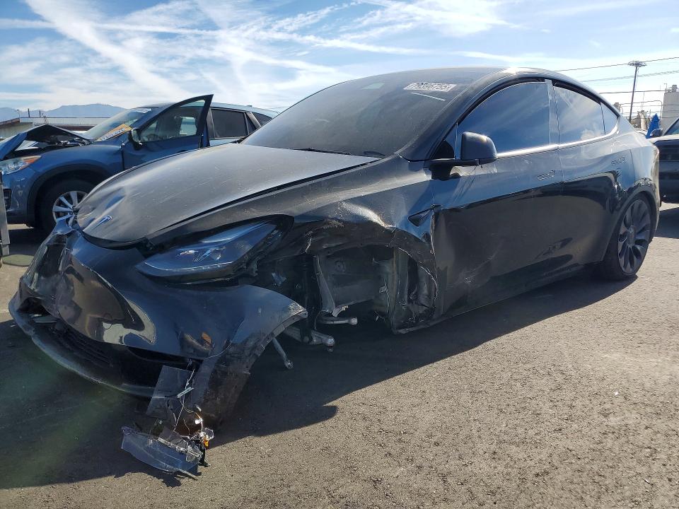 2024 Tesla Model y VIN 7SAYGDEF3RF111761 COPART salvage auction — FRONT END, CA - SALVAGE CERTIFICATE, sold $8,100 on 2026-07-15 (photo 1)