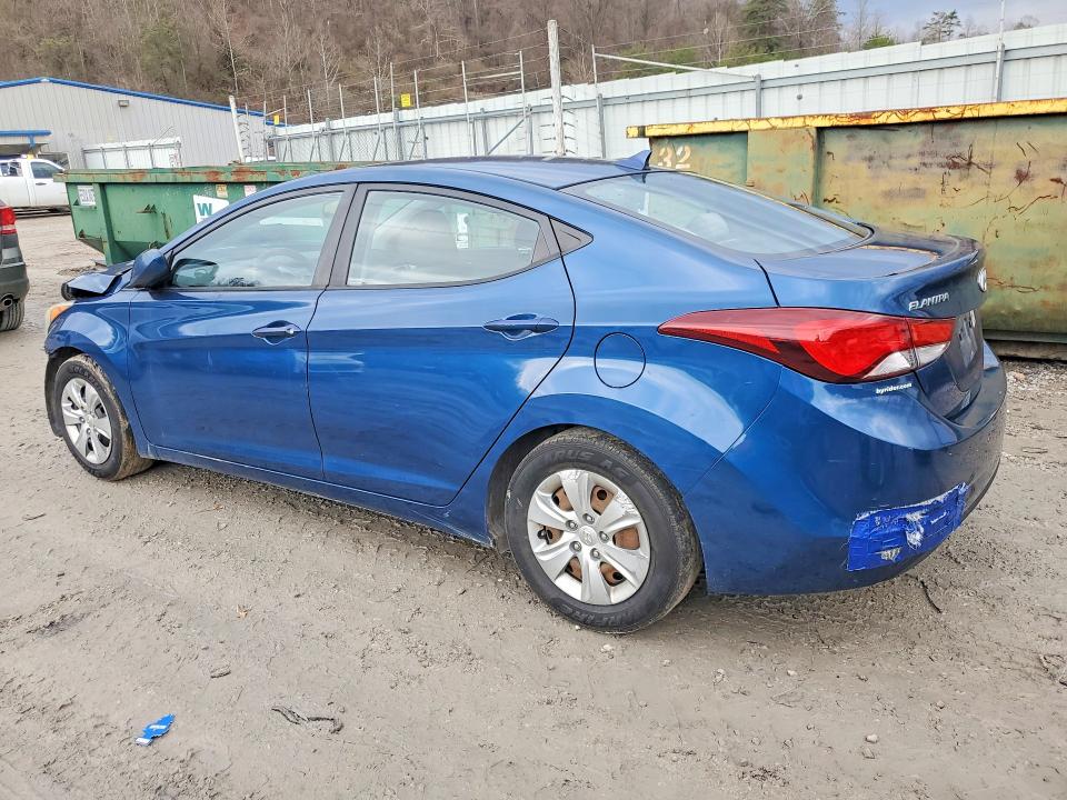 2016 Hyundai Elantra VIN KMHDH4AE1GU489213 COPART salvage auction — FRONT END, Salvage Title, sold $575 on 2026-07-23 (photo 2)