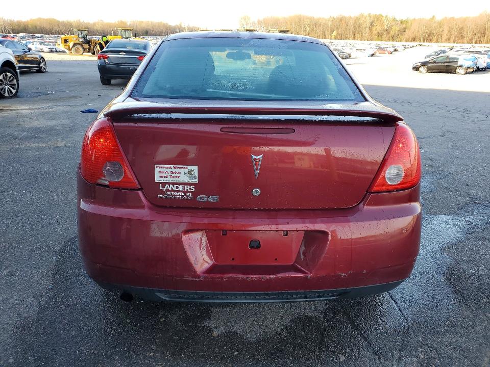 2010 Pontiac G6 VIN 1G2ZA5EB0A4161894 COPART salvage auction — REAR END, MS - CERTIFICATE OF TITLE, sold $425 on 2026-07-09 (photo 6)