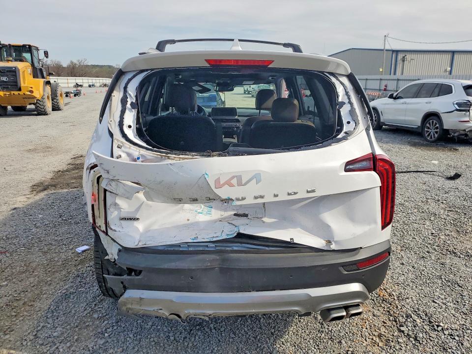 2022 Kia Telluride VIN 5XYP5DHC2NG215242 COPART salvage auction — ALL OVER, Nc - Salvage Certificate Of Title, sold $5,100 on 2026-07-15 (photo 6)