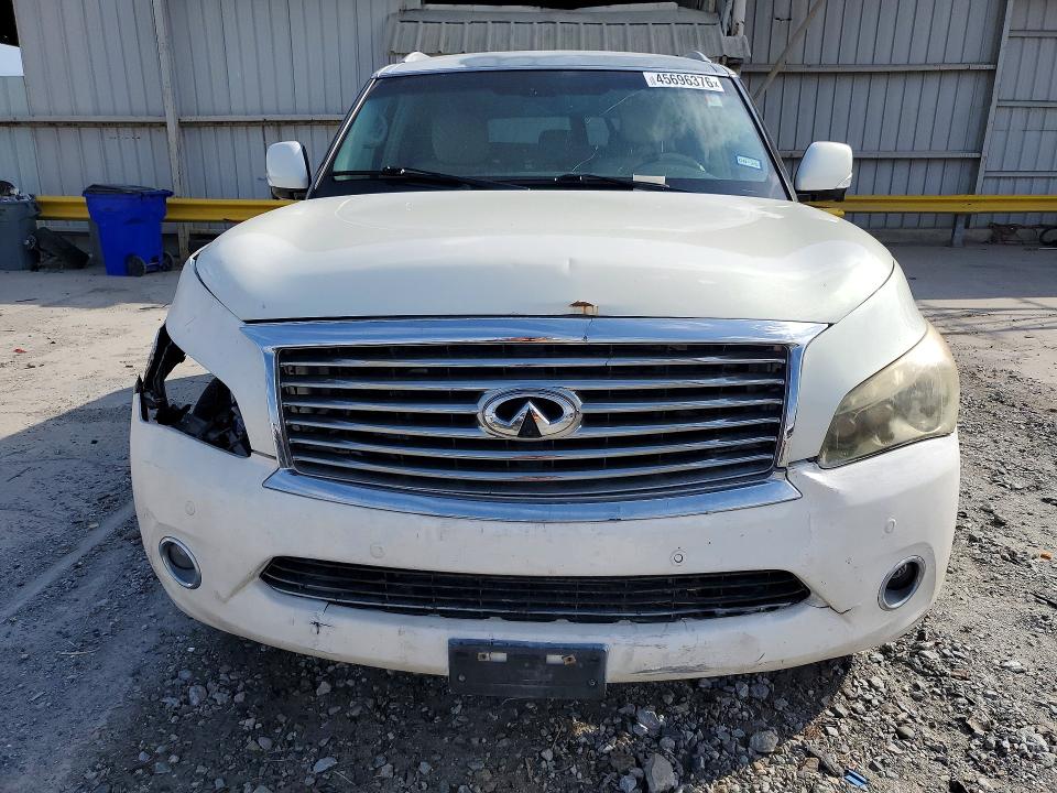 2014 Infiniti Qx80 VIN JN8AZ2ND1E9750631 COPART salvage auction — FRONT END, TX - CERTIFICATE OF TITLE, sold $1,350 on 2026-07-28 (photo 5)