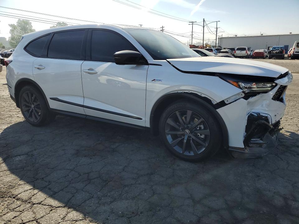 2026 Acura Mdx VIN 5J8YE1H02TL004702 COPART salvage auction — FRONT END, Ca - Salvage Certificate, sold $7,100 on 2026-07-27 (photo 4)