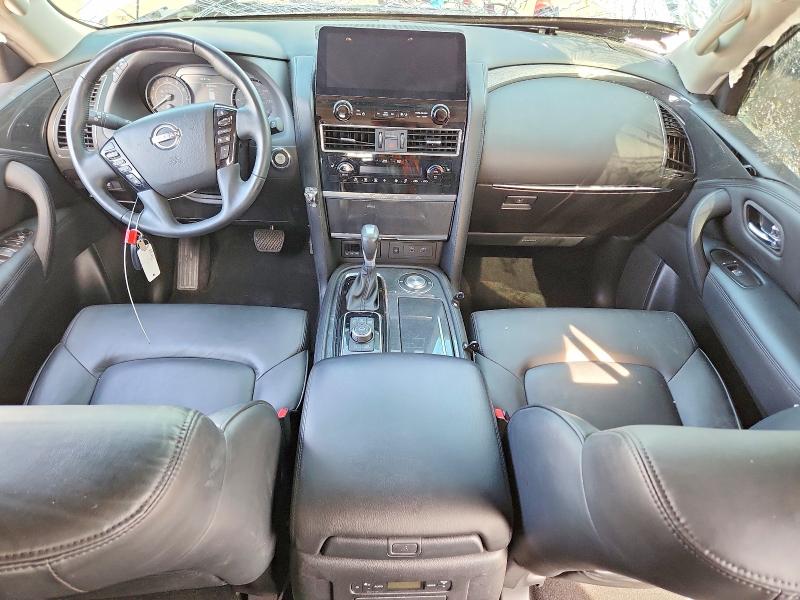 2024 Nissan Armada VIN JN8AY2AC4R9196555 COPART salvage auction — ROLLOVER, Mo - Dis/Dlr/Exp Only Clean Title, sold $11,200 on 2026-07-27 (photo 8)