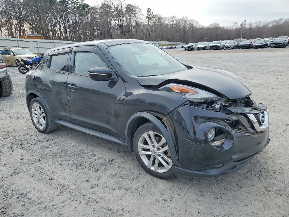 2015 Nissan Juke VIN JN8AF5MR8FT503781 COPART salvage auction — FRONT END, Nc - Salvage Certificate Of Title, sold $1,050 on 2026-07-08 (photo 4)