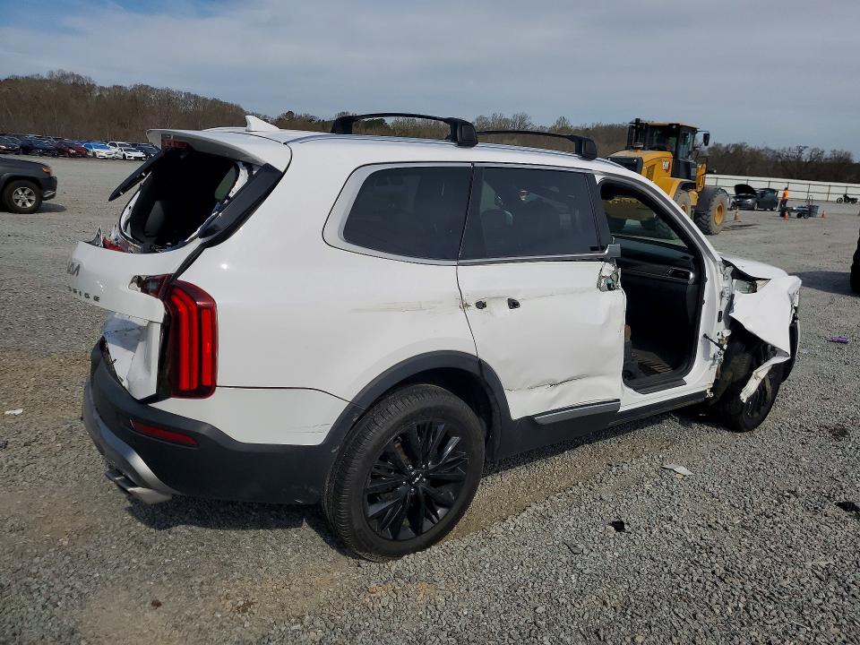 2022 Kia Telluride VIN 5XYP5DHC2NG215242 COPART salvage auction — ALL OVER, Nc - Salvage Certificate Of Title, sold $5,100 on 2026-07-15 (photo 3)