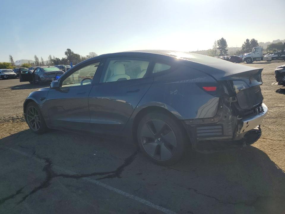 2021 Tesla Model 3 VIN 5YJ3E1EB1MF926686 COPART salvage auction — REAR END, Ca - Salvage Certificate, sold $9,300 on 2026-07-06 (photo 2)