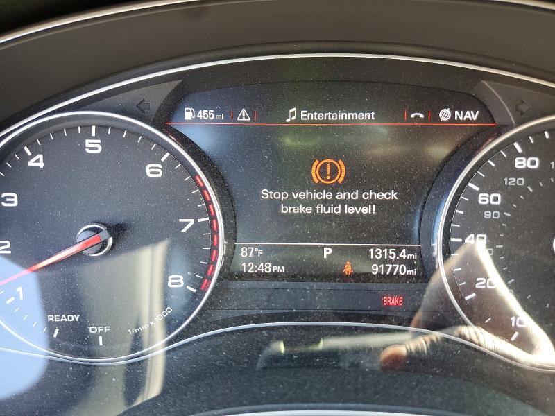 2017 Audi A6 VIN WAUH2AFC5HN117315 COPART salvage auction — FRONT END, Ks - Cert Of Title-Salvage, sold $100 on 2026-07-28 (photo 9)