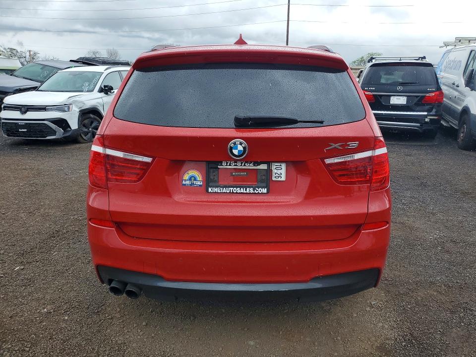 2016 BMW X3 VIN 5UXWX7C54G0R17652 COPART salvage auction — WATER/FLOOD, Hi - Certificate Of Salvage, sold $825 on 2026-07-06 (photo 6)