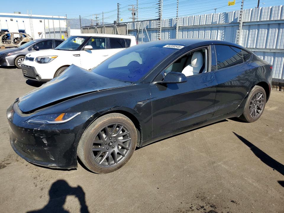 2025 Tesla Model 3 VIN 5YJ3E1EA9SF981987 COPART salvage auction — FRONT END, Salvage Title, sold $12,200 on 2026-07-13 (photo 1)