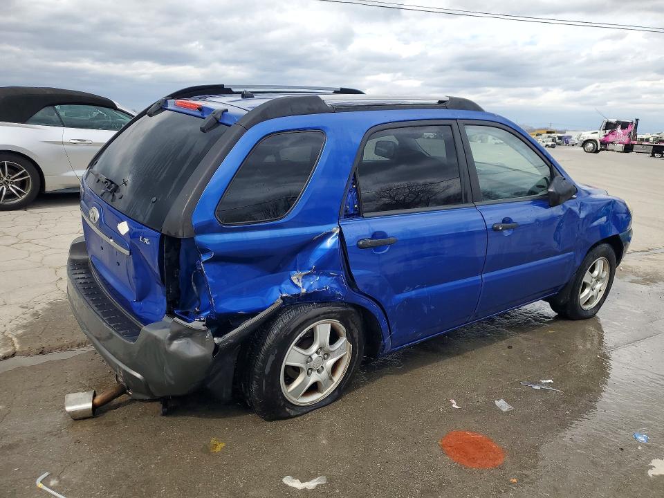 2007 Kia Sportage VIN KNDJF724X77427490 COPART salvage auction — REAR END, Tn - Salvage Certificate, sold $400 on 2026-07-20 (photo 3)