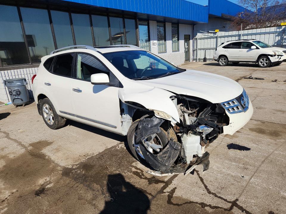 2011 Nissan Rogue VIN JN8AS5MV2BW294104 COPART salvage auction — FRONT END, In - Bill Of Sale - Parts Only, sold $300 on 2026-07-13 (photo 4)