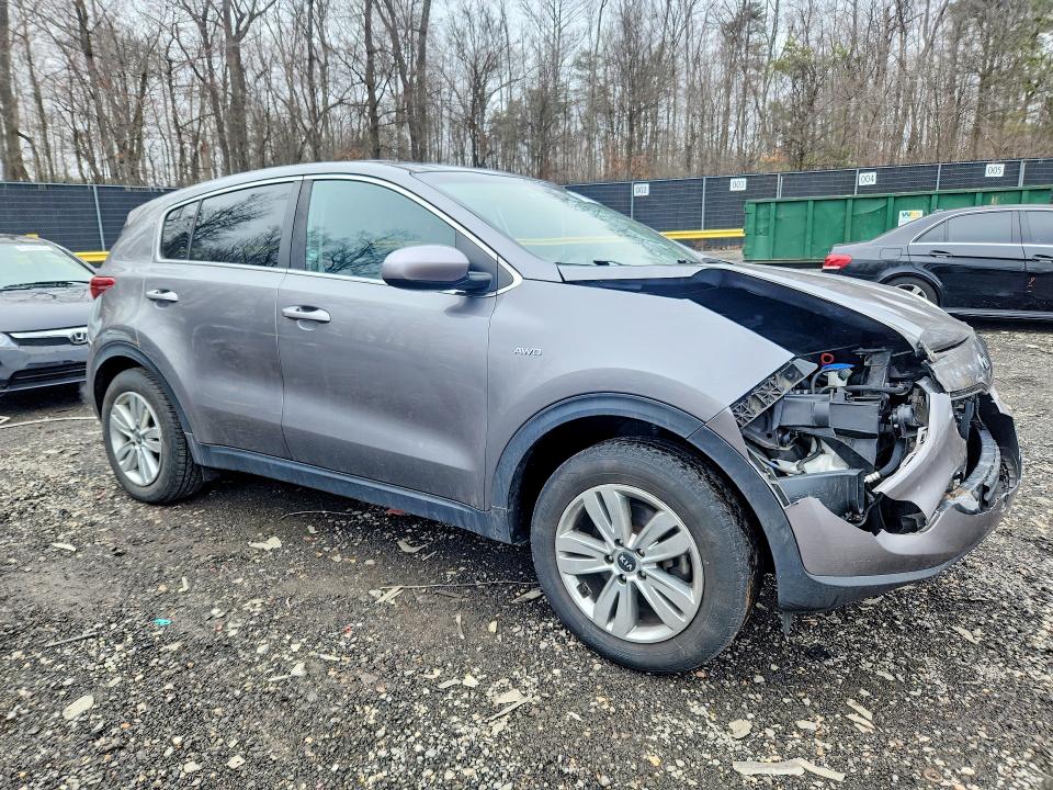2019 Kia Sportage VIN KNDPMCAC6K7554148 COPART salvage auction — FRONT END, Md - Cert Of Salvage > 75% Damage, sold $2,950 on 2026-07-02 (photo 4)