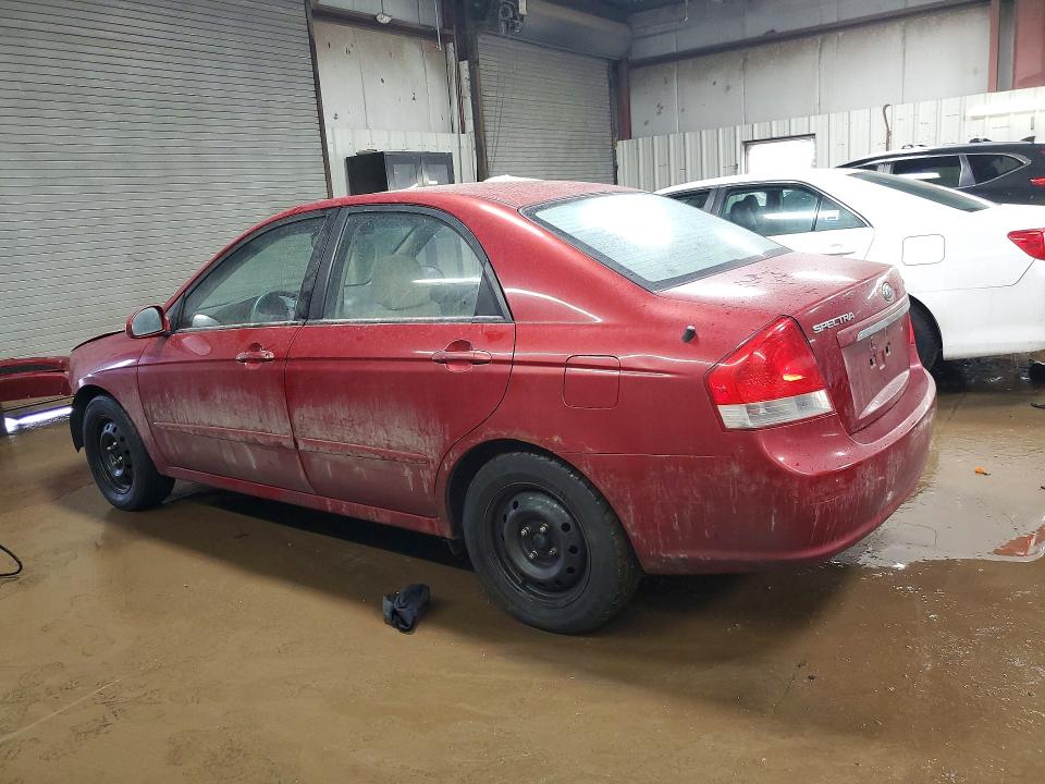 2009 Kia Spectra VIN KNAFE221095587181 COPART salvage auction — FRONT END, Il - Salvage Certificate, sold $300 on 2026-07-07 (photo 2)
