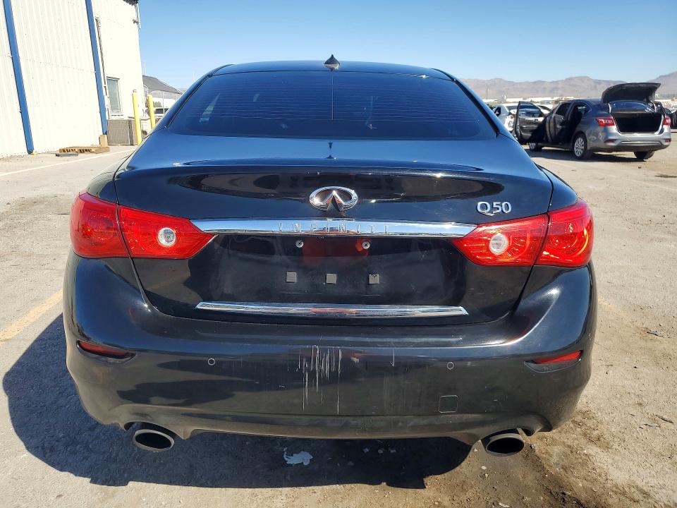 2017 Infiniti Q50 VIN JN1EV7AP6HM736959 COPART salvage auction — VANDALISM, Nv - Certificate Of Title, sold $1,200 on 2026-07-30 (photo 6)