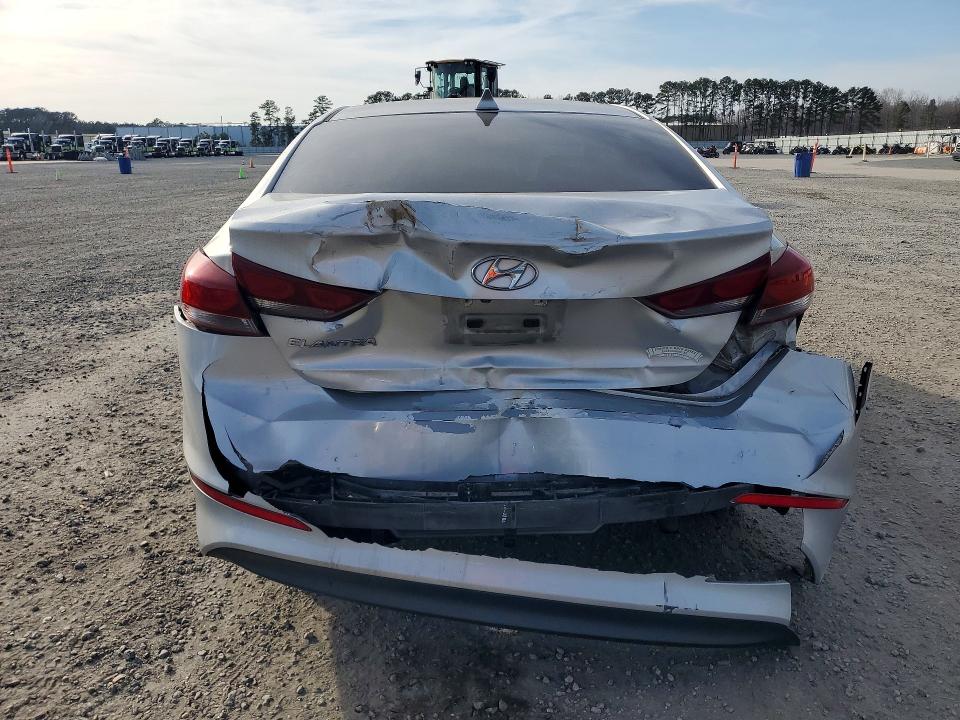 2017 Hyundai Elantra VIN KMHD84LF3HU203532 COPART salvage auction — REAR END, Nc - Salvage Certificate Of Title, sold $975 on 2026-07-20 (photo 6)