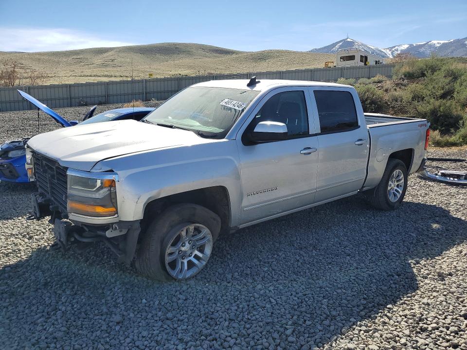 2017 Chevrolet Silverado 1500 VIN 3GCUKREC7HG406643 COPART salvage auction — FRONT END, Nv - Salvage Title, sold $5,200 on 2026-07-02 (photo 1)