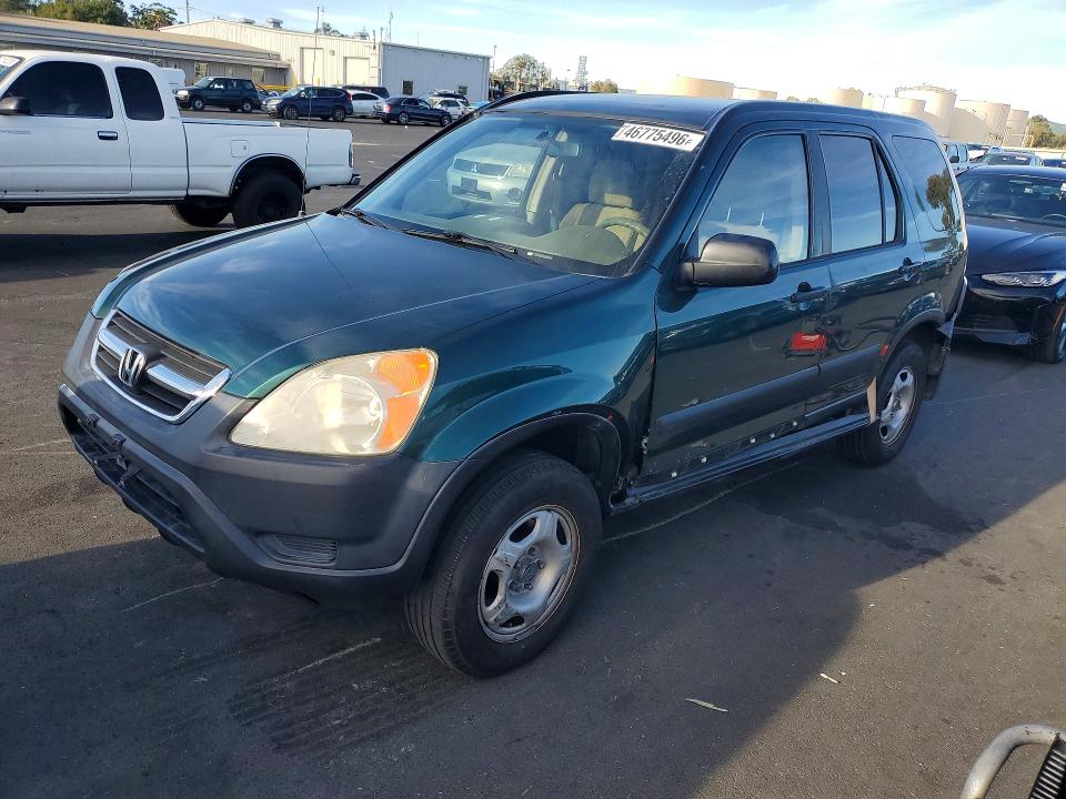 2002 Honda Cr-v VIN JHLRD68452C024174 COPART salvage auction — SIDE, Ca - Salvage Certificate, sold $825 on 2026-07-20 (photo 1)
