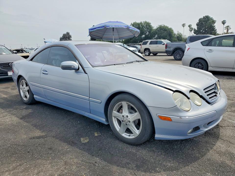 2002 Mercedes-benz Cl-klasse VIN WDBPJ75J52A027566 COPART salvage auction — FRONT END, Ca - Salvage Certificate, sold $2,500 on 2026-07-24 (photo 4)