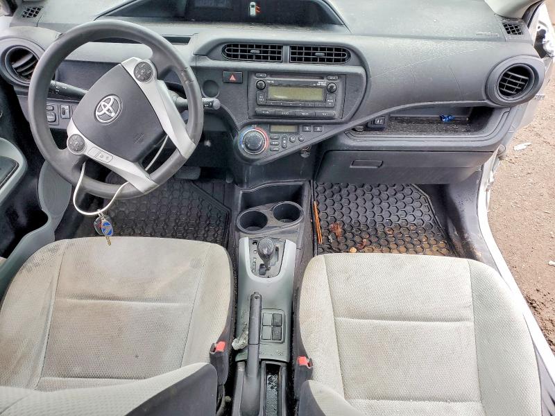 2013 Toyota Prius c VIN JTDKDTB37D1540208 COPART salvage auction — ALL OVER, On - Permit Irrepairable, sold $625 on 2026-07-07 (photo 8)